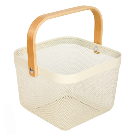 DA1843 Корзина с ручкой, бежевый, 21,5 х 20 х 16,5 см