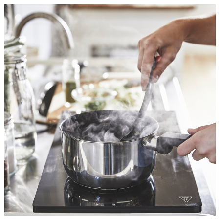 10463721 Кастрюля с крышкой, антипригарное покрытие / стекло / нержавеющая сталь, 2 л