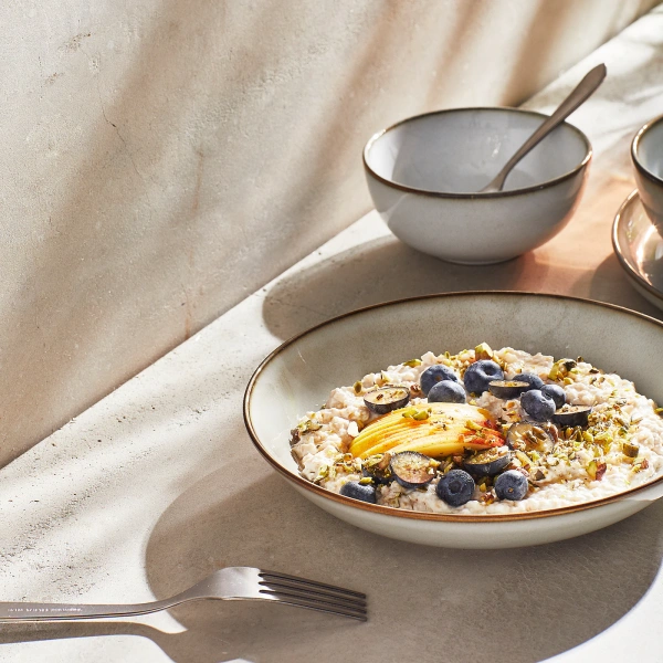 20457164 Тарелка глубокая, серый, 21 см, 4шт