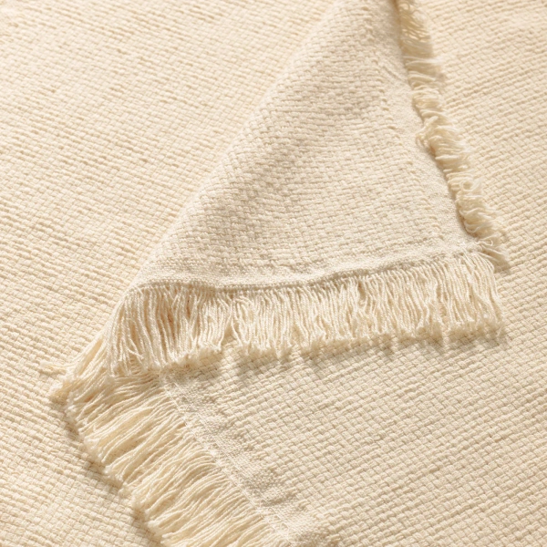 90395790 Плед, естественный/бежевый, 130x170 см