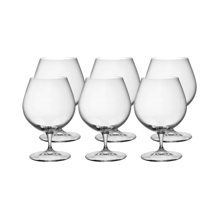 170071-6 Набор бокалов для коньяка, прозрачное стекло, 645 мл, 6 шт