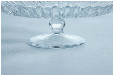 95832 Блюдо сервировочное на ножке, прозрачный, 31.5 см