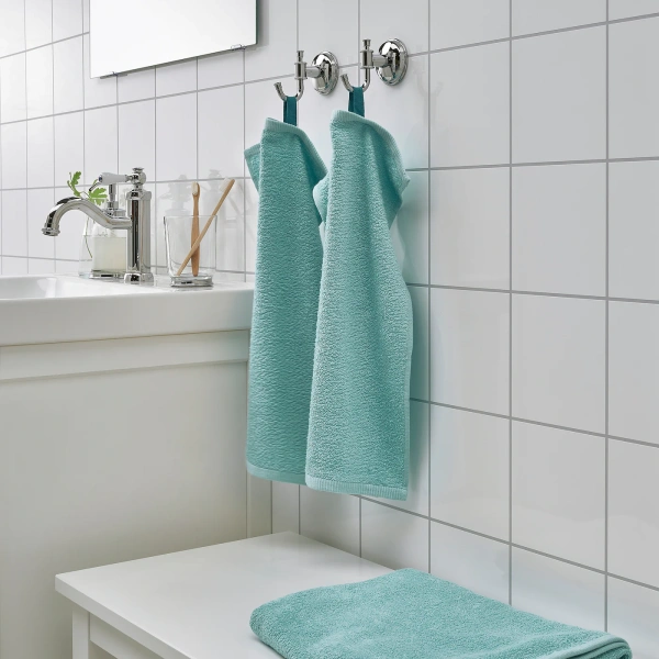 00523297 Полотенце, бирюзовый, 30x50 см, 2 шт