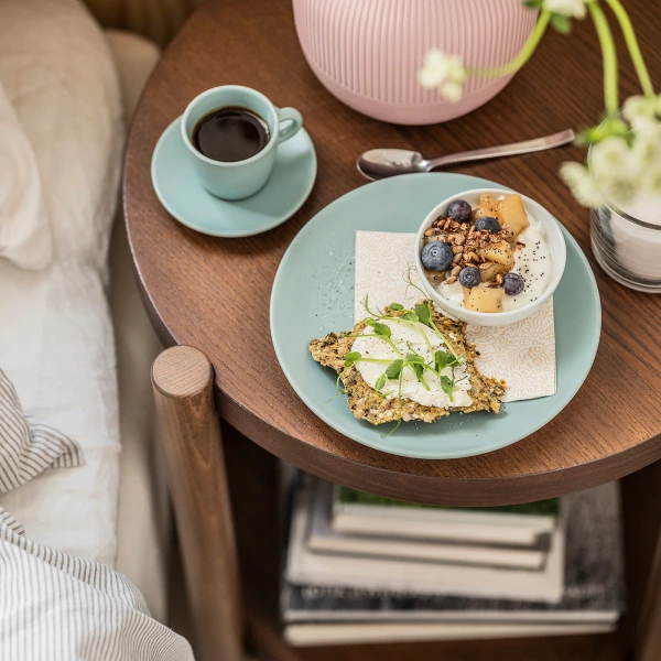 70481821 Чашка с блюдцем, матовая поверхность светлая бирюза, 7 сл, 8 пр