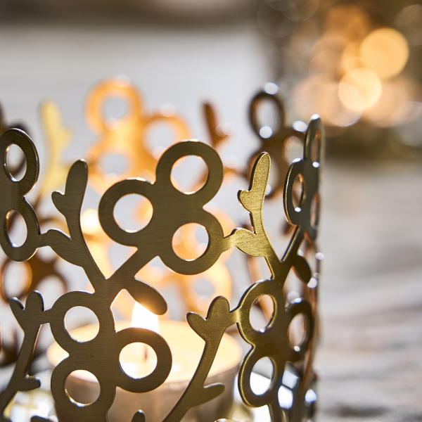 50579767 Подсвечник, золотистый, 7 см