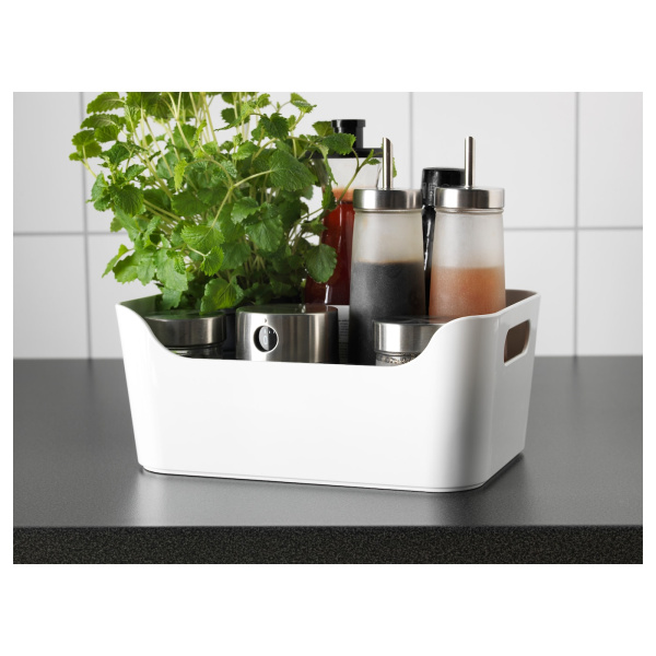 30155019 Контейнер, белый, 24x17 см