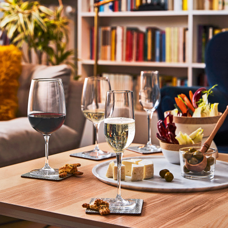 320754-6 Набор бокалов для шампанского, прозрачное стекло, 215 мл, 6 шт