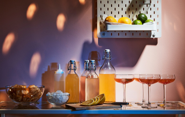 20322472 Бутылка с пробкой, прозрачное стекло, 0,5 л