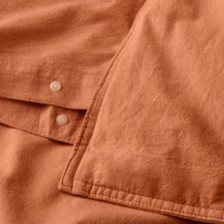 40585127 Пододеяльник и 2 наволочки, красно-коричневый, 200x200/50x60 см