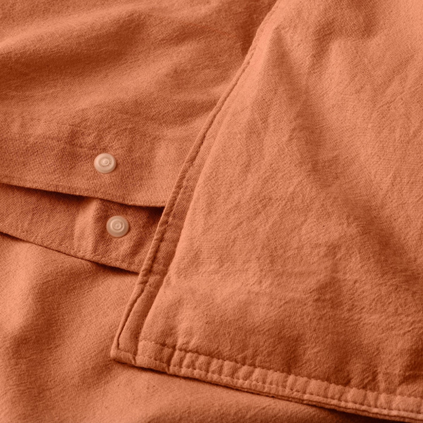 10585143 Пододеяльник и наволочка, красно-коричневый, 150x200 / 50x60 см