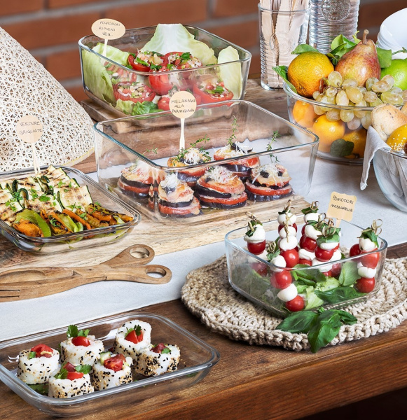 389119-MFB Контейнер для продуктов, прямоугольной формы/голубой, 0,77 л, 23 х 18 см