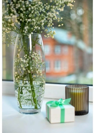 50019190 Ваза, прозрачный, 26 см