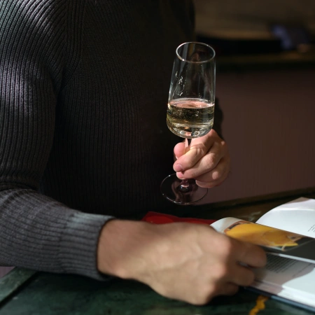 365752-4 Набор бокалов для шампанского, прозрачное стекло, 262 мл, 4 шт