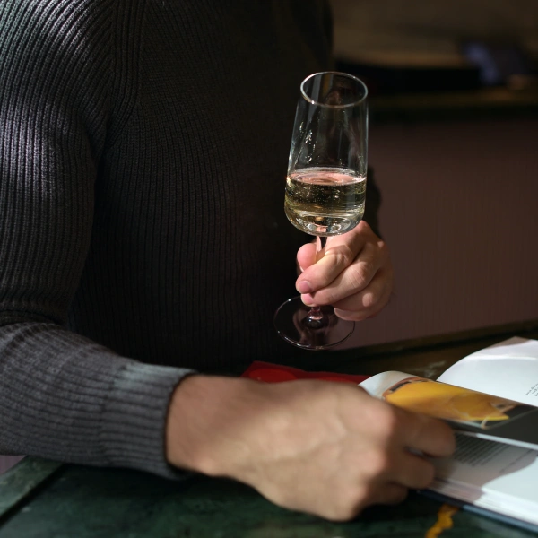 365752-4 Набор бокалов для шампанского, прозрачное стекло, 262 мл, 4 шт