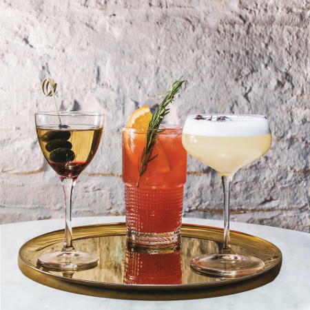 122111-6 Набор бокалов для коктейля, прозрачное стекло, 250 мл, 6 шт