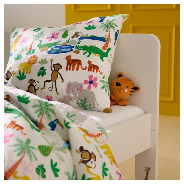 20595293 Пододеяльник и наволочка, разноцветный, 150x200 / 50x60 см