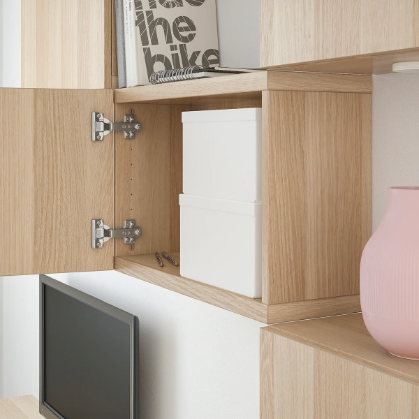 80395427 Коробка с крышкой, белый, 18x25x15 см