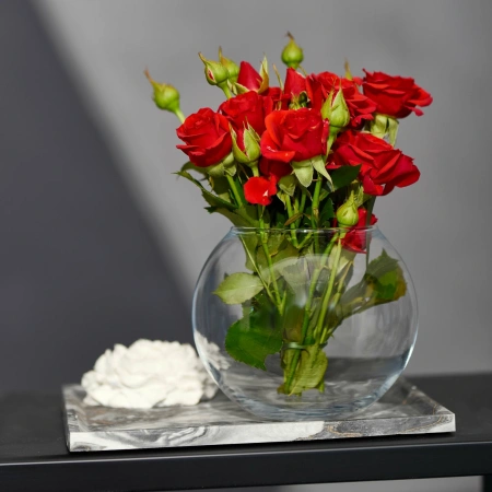 50021922 Ваза, прозрачный, 10 см