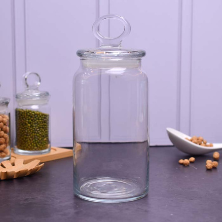 50072571 Банка с крышкой, прозрачное стекло, 1130 мл