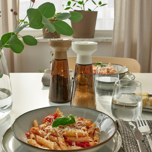 40523460 Мельница для специй, стекло/коричневый,19 см, 2 шт