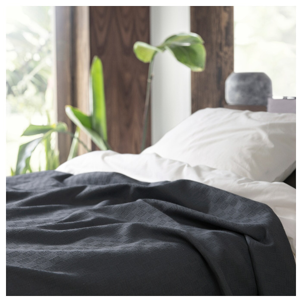 10537289 Плед, темно-серый, 150х250 см