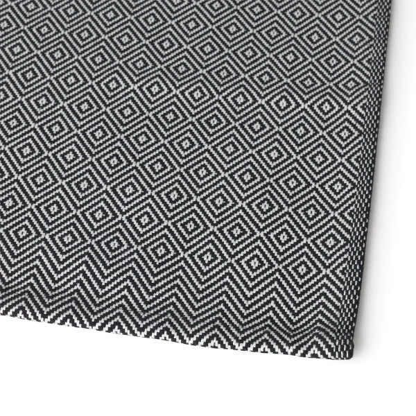 30343799 Салфетка под приборы, черный/белый, 35x45 см