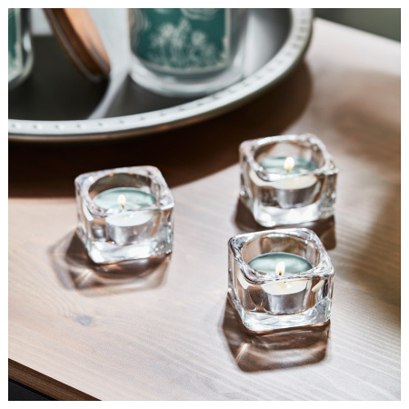 60552809 Свеча греющая ароматическая, бергамот и кедр/бледно-зеленый, 3,5 часа, 30 шт.