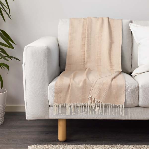 00499829 Плед, бежевый, 130x170 см