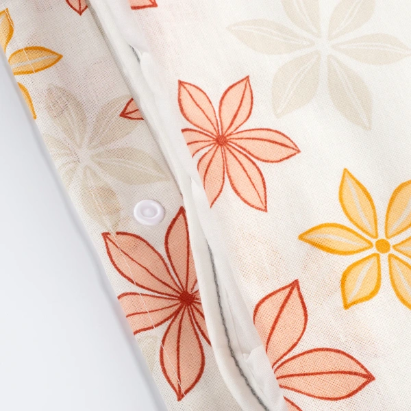 00519785 Пододеяльник и наволочка, цветок, 150x200/50x70 см