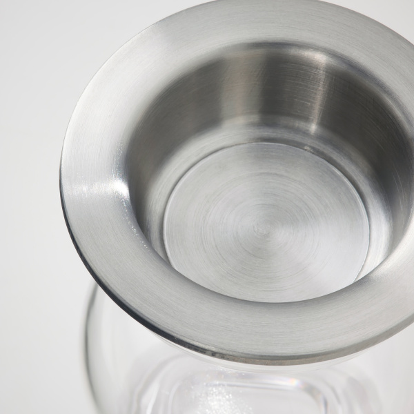 90559927 Подсвечник для греющей свечи, прозрачное стекло, 14 см