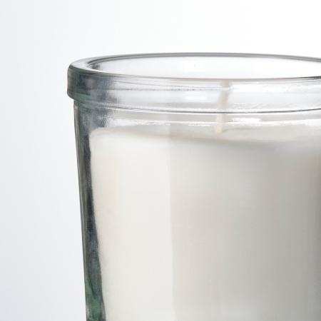 80598104 Ароматическая свеча в стакане, аромат свежего белья/белый, 20 ч