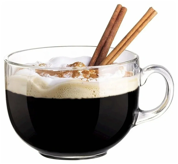 85030000 Чашка большая, прозрачное стекло, 500 мл