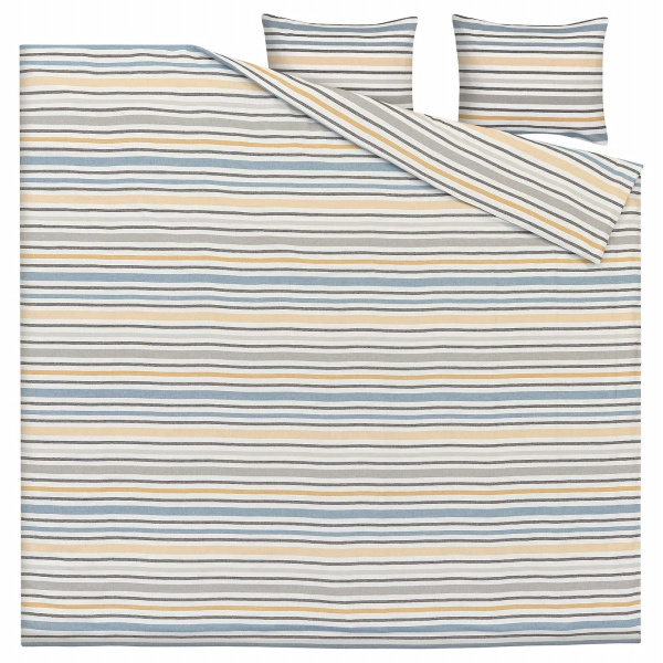 30548668 Пододеяльник и 2 наволочки разноцветные полосы, 200x200/50x60 см