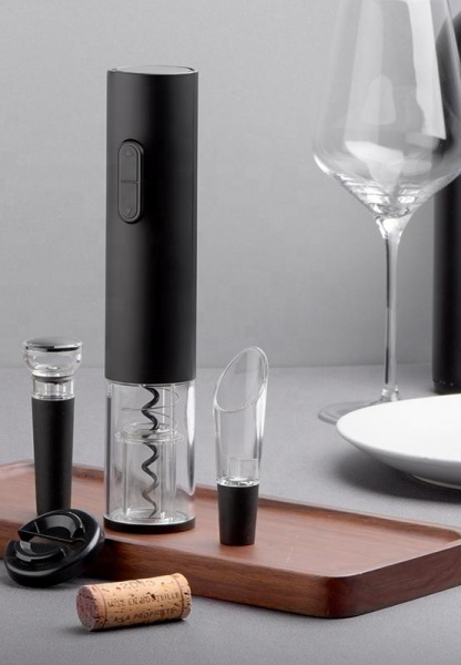 39482280 Электроштопор, черный/прозрачный