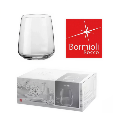 180802-6 Набор стаканов, прозрачное стекло, 370 мл, 6 шт