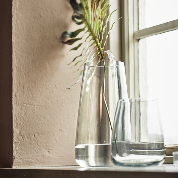 00497284 Ваза, светло-серый, 18 см