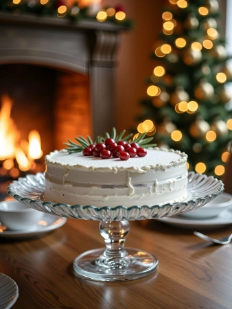 95832 Блюдо сервировочное на ножке, прозрачный, 31.5 см