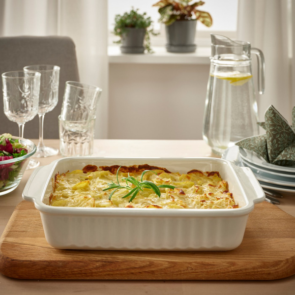 10513863 Форма для выпечки, кремовый, 34х23 см