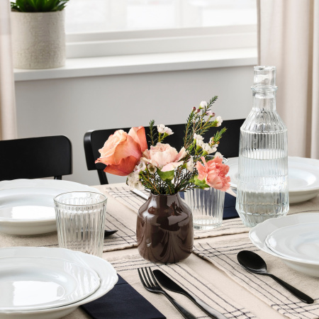 90554072 Ваза, коричнеый, 11 см