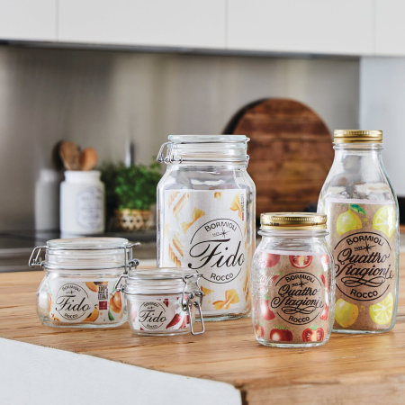 149210 Банка с крышкой, прозрачное стекло, 0.5 л