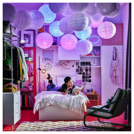 70579342 Пододеяльник и наволочка, бело-синий / клетка, 150x200 / 50x60 см