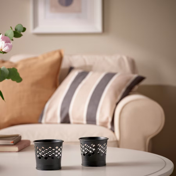 10559417 Подсвечник, антрацит, 7 см