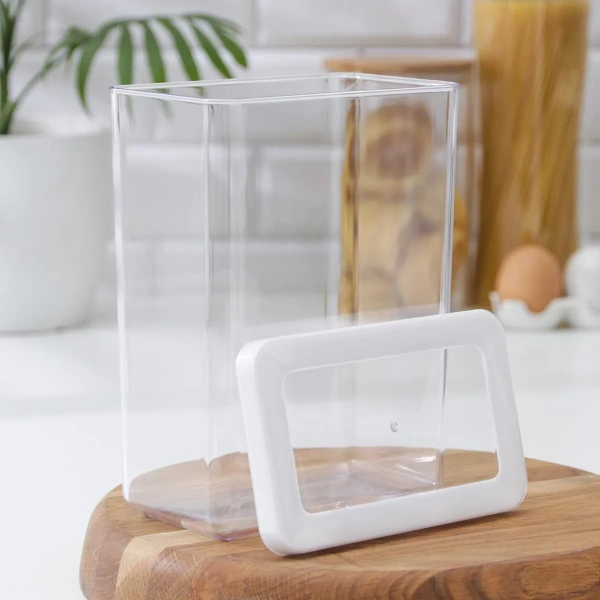 12980000 Контейнер+крышка д/сухих продуктов, прозрачный/белый, 2,5 л