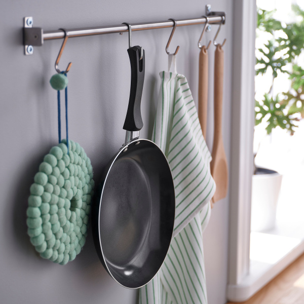 40581153 Сковорода с антипригарным покрытием, черный, 24 см