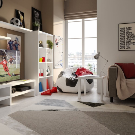 00111 Журнальный стол, белый, 50x50x45 см