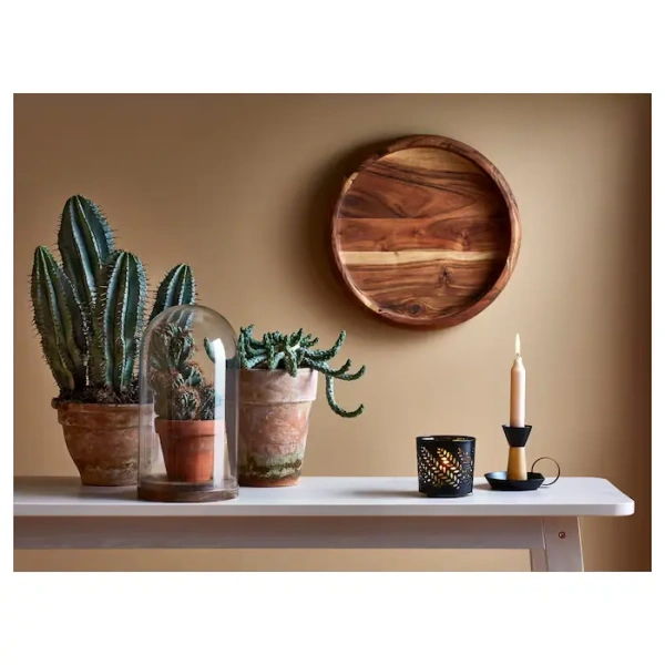 40327275 Подсвечник для греющей свечи, черный, 8 см