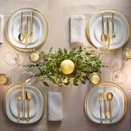 498880-6 Набор тарелок десертных, белый, 20х20 см, 6 шт