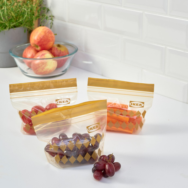 90540669 Пакет закрывающийся, рисунок/коричневый, 0.3 л, 25 шт.