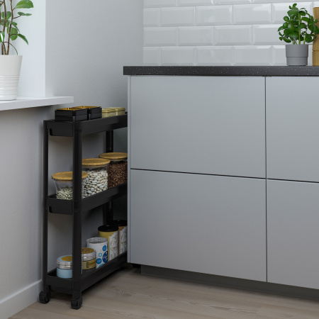 60471224 Тележка, черный, 54x18x71 см