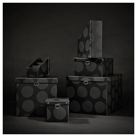 50595994 Настольный органайзер, узор круги / серый, 10х15 см